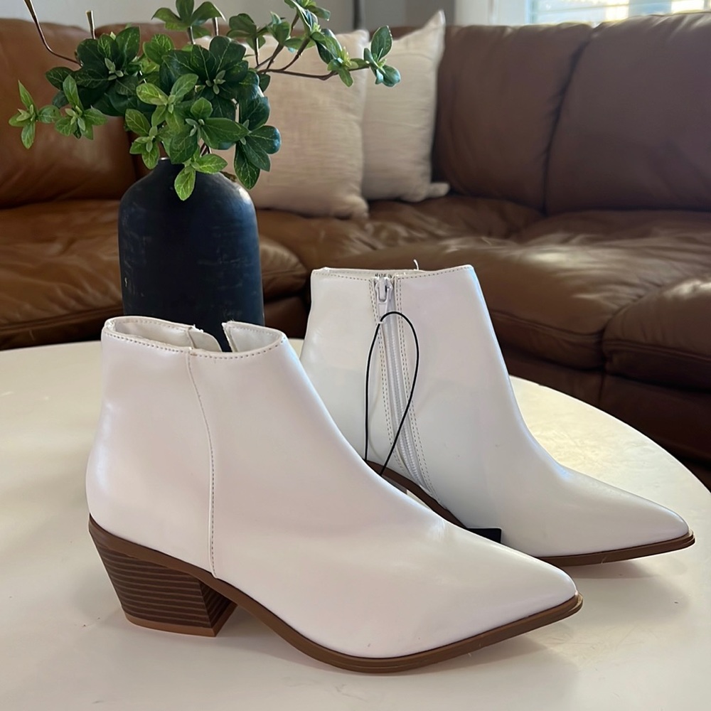 White booties